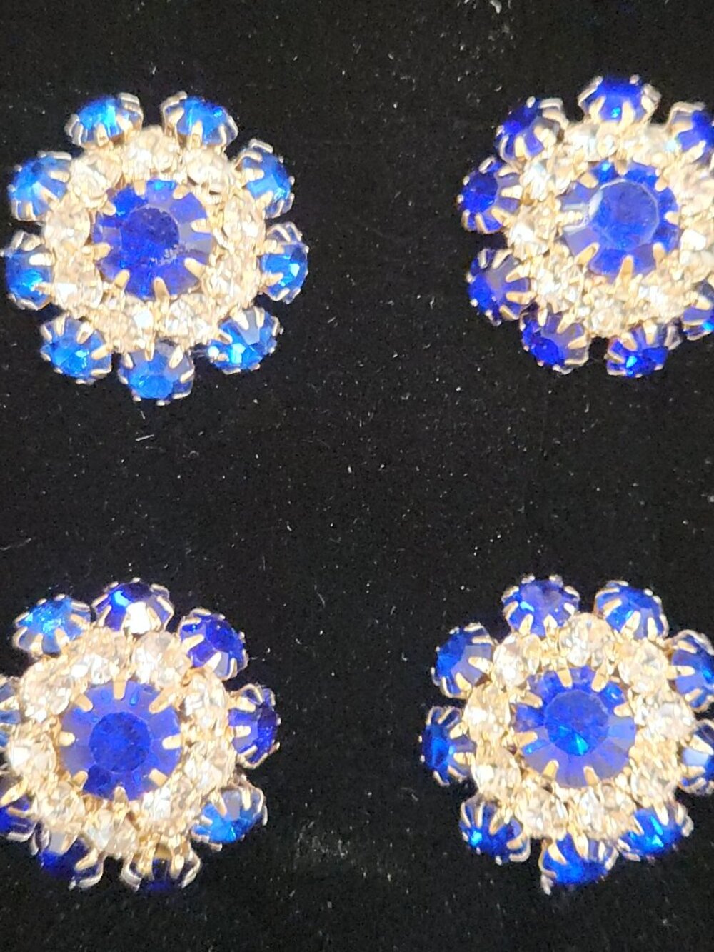 MAGNETIC NUMBER PINS "MAJESTY" blue & silver set of 4 NEW Ranch Dun Right in box